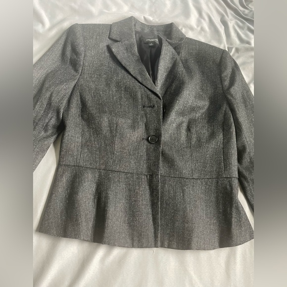 Ann Taylor Peplum Suit Jacket Sz 2 - Picture 1 of 5
